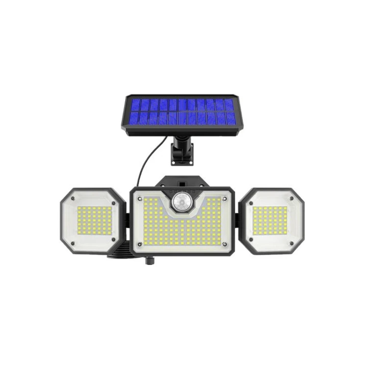 Naświetlacz LED SOLARNY 10W biały zimny z czujnikiem ruchu i zmierzchu + pilot