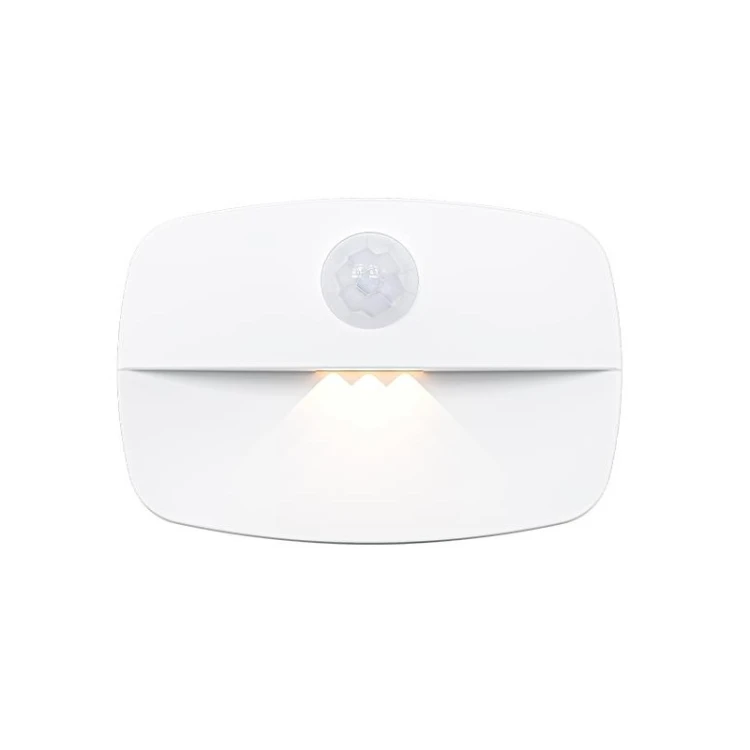 Lampka nocna LED 0,6W LIMA z czujnikiem ruchu PIR i zmierzchu na baterie AAA biała neutralna