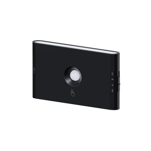 Lampka nocna LED 1W CCT AKU USB WOLF z czujnikiem ruchu PIR i zmierzchu czarna