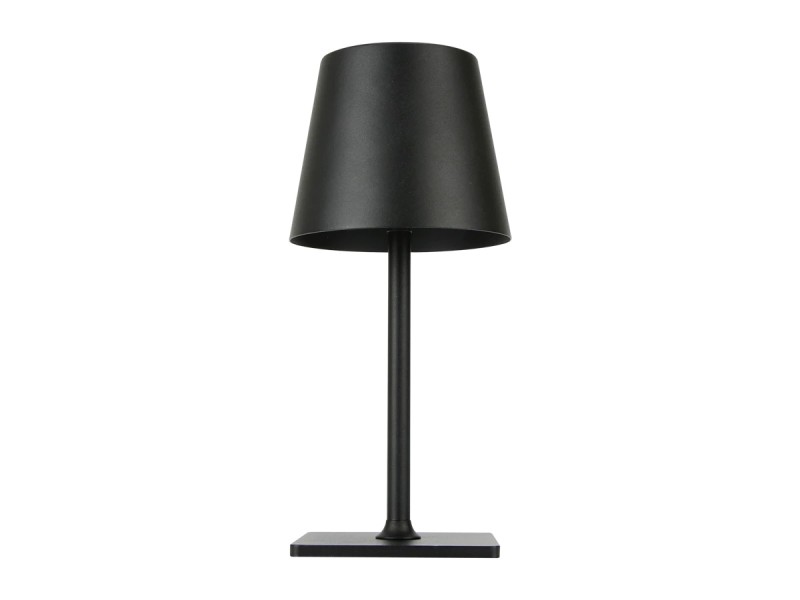 lampa czarna taza widok z boku