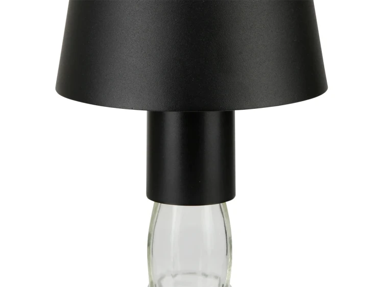 203853-II lampa czarna na akumulator taza