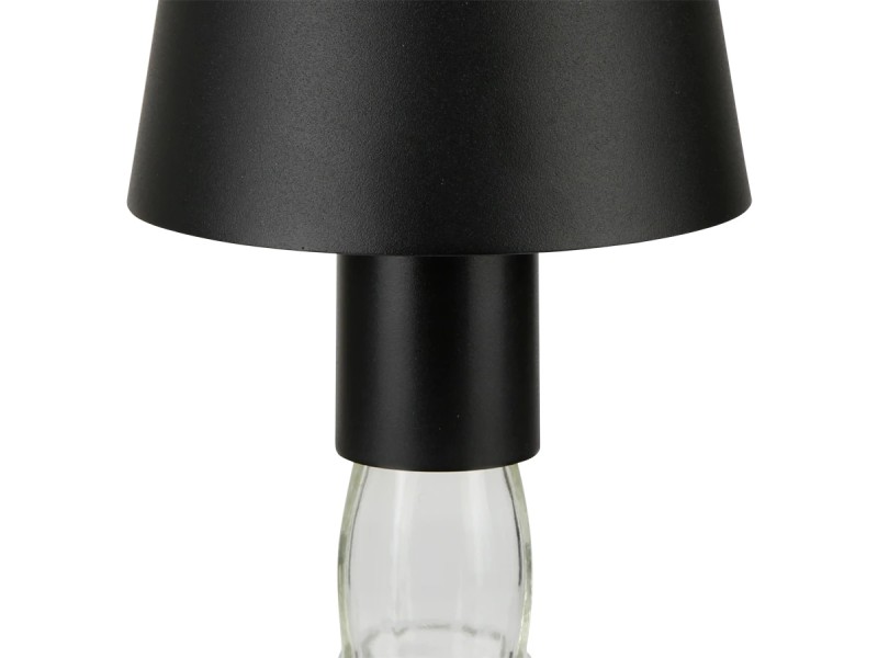 203853-II lampa czarna na akumulator taza