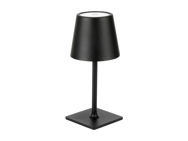 Lampa stołowa 3,5W 400lm CCT IP54 czarna aku 2x2000mAh TAZA