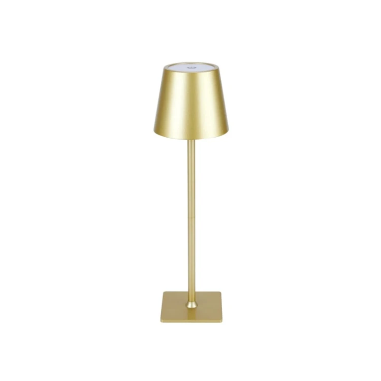 Lampa stołowa 3,5W 400lm CCT IP54 złota aku 2x2000mAh TAZA LED