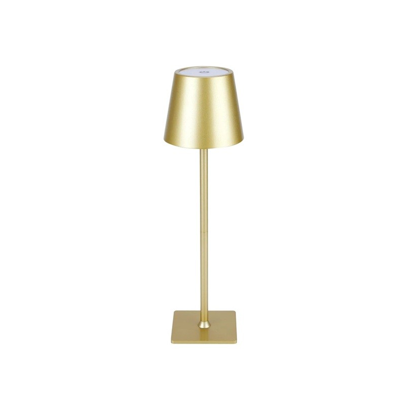 Lampa stołowa 3,5W 400lm CCT IP54 złota aku 2x2000mAh TAZA LED