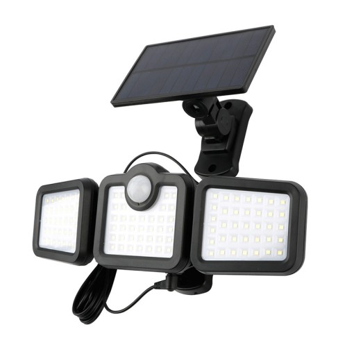 Naświetlacz LED SOLARNY 8W biały zimny z czujnikiem ruchu