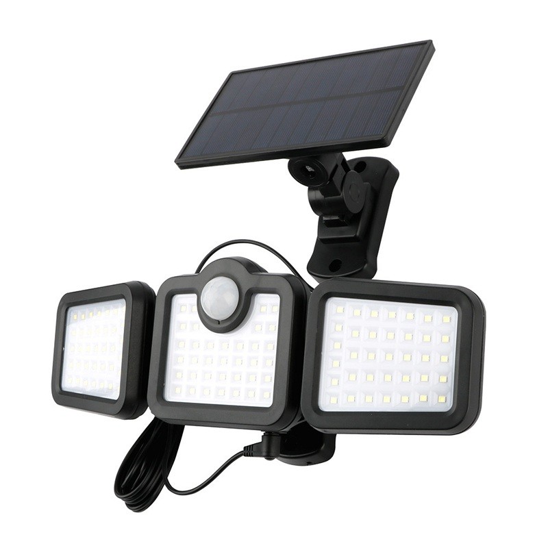 Naświetlacz LED SOLARNY 8W biały zimny z czujnikiem ruchu
