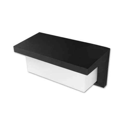 Kinkiet, lampa ogrodowa, elewacyjna LED 12W IP54 4000K LAGOS z czujnikiem ruchu i zmierzchu