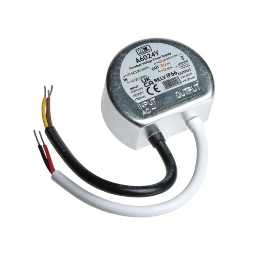 Zasilacz LED 60W 24V 2,56A puszkowy hermetyczny A6024Y