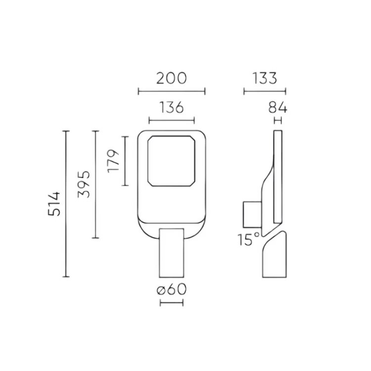 wymiary lampy 206564