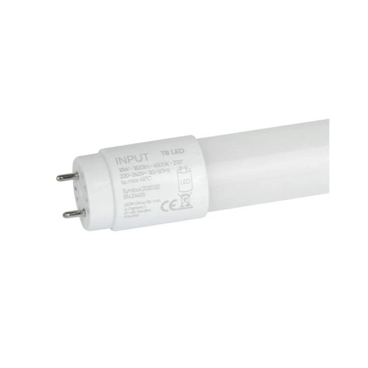 Świetlówka LED T8 18W NANO 120 cm 4000K AC-230V - 1-stronne zasilanie