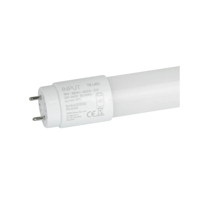 Świetlówka LED Line LITE T8 18W NANO 120 cm 6500K AC-230V - 1-stronne zasilanie