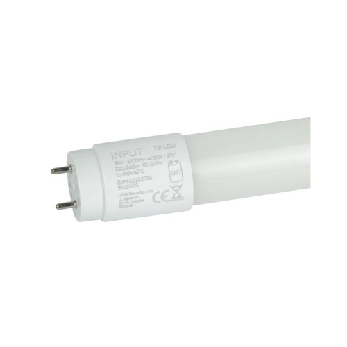 Świetlówka tuba LED T8 18W 120cm 2700lm biała neutralna - 1-stronne zasilanie PRIME