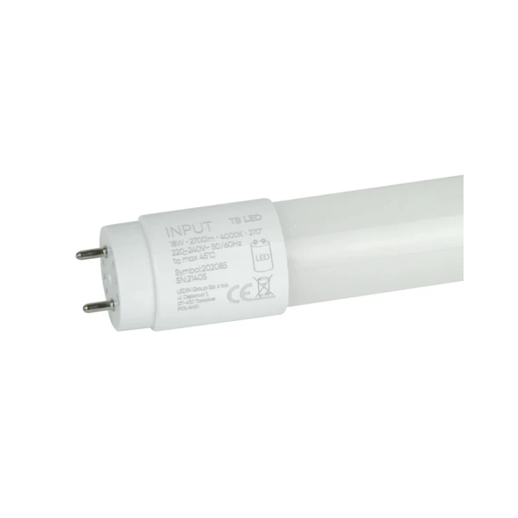 Świetlówka tuba LED T8 18W 120cm 2700lm biała neutralna - 1-stronne zasilanie PRIME