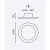 Oprawa oświetleniowa LED line PRIME downlight Calmos 18W 2100lm 230V 4000K wpuszczana wymiary