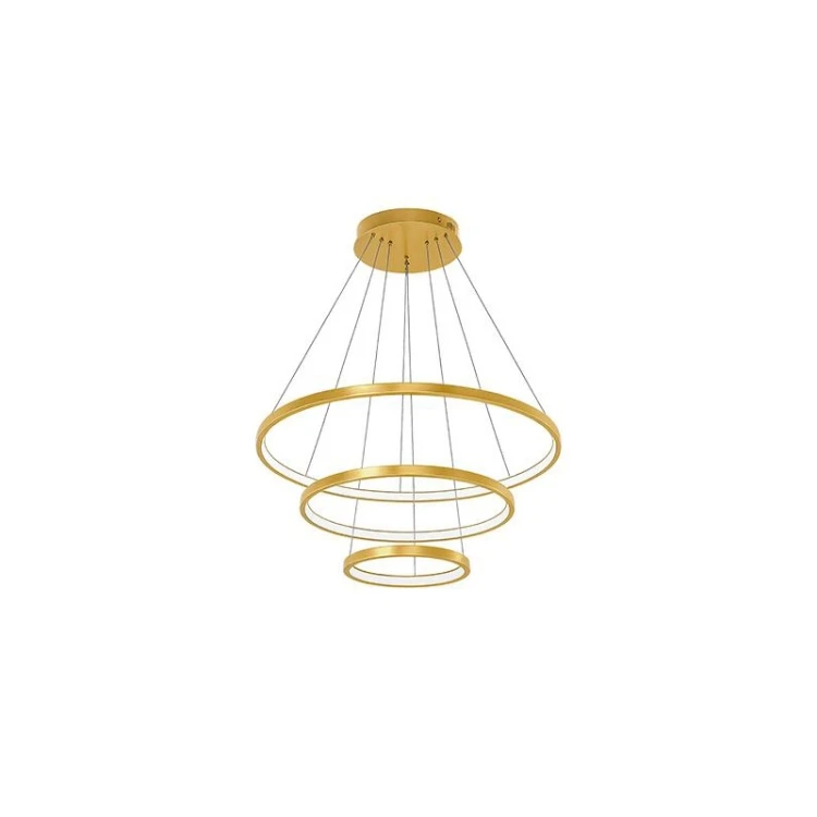 Żyrandol, lampa LED sufitowa Coma 77W 20/40/60/cm CCT złoty