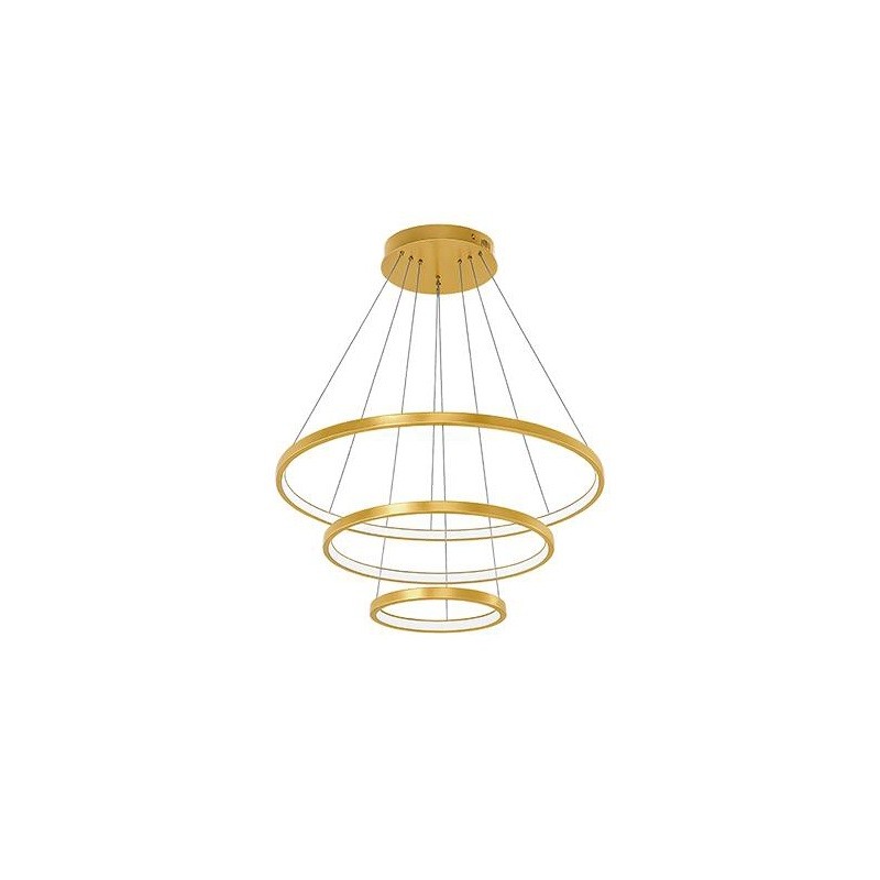 Żyrandol, lampa LED sufitowa Coma 77W 20/40/60/cm CCT złoty