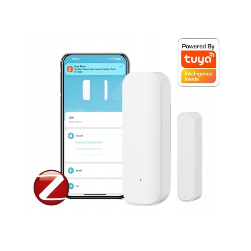 Czujnik otwarcia zamknięcia drzwi okna ZigBee Tuya Smart