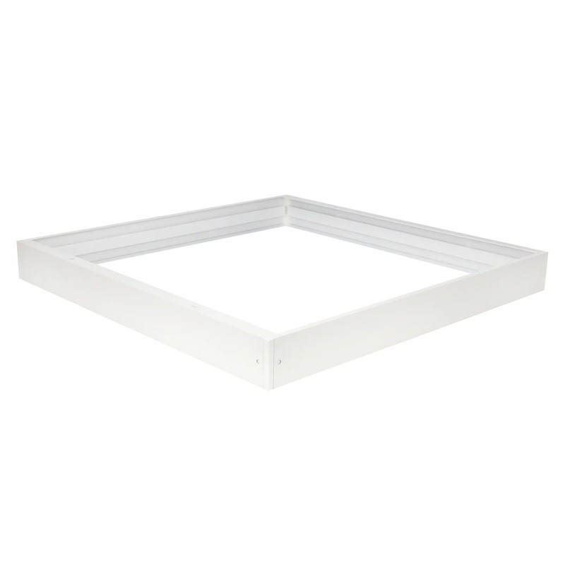 Ramka natynkowa do panelu 60x60 kwadratowego wysoka 62mm składana biała