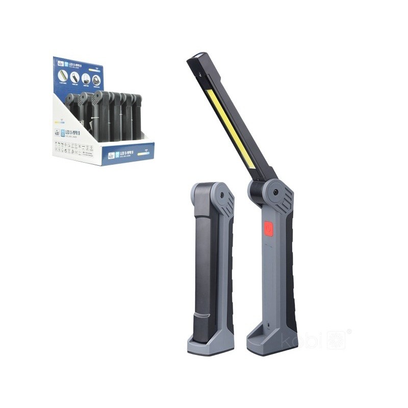 Latarka LED X-MPR 9 6000K zimna LED2B z magnesem i dwoma źródłami światła