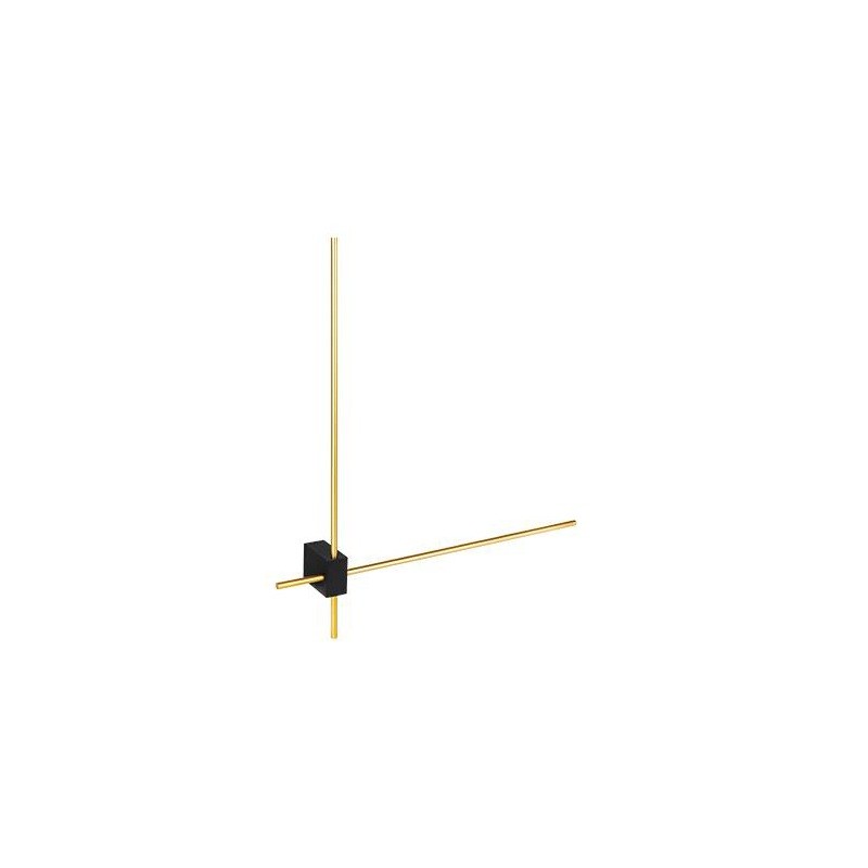 Kinkiet ścienny lampa COMO 12W 2x60cm 4000K czarny + złoty