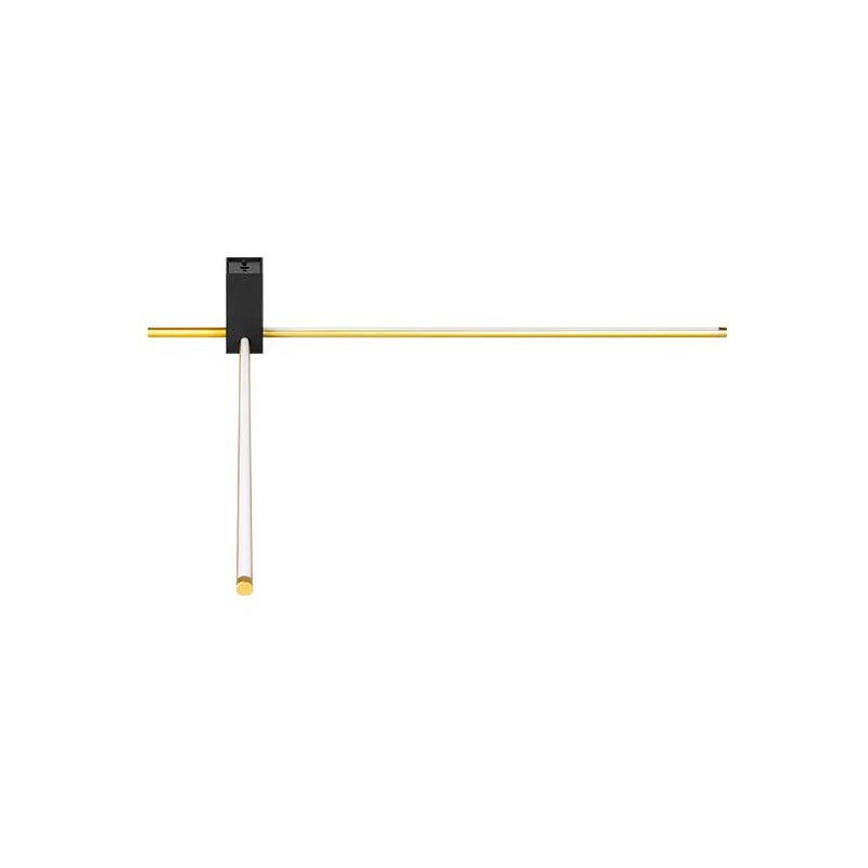 Kinkiet ścienny lampa COMO 12W 2x60cm 4000K czarny + złoty