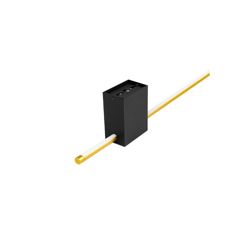 Kinkiet ścienny lampa LED COMO 9W 90cm 4000K czarny + złoty