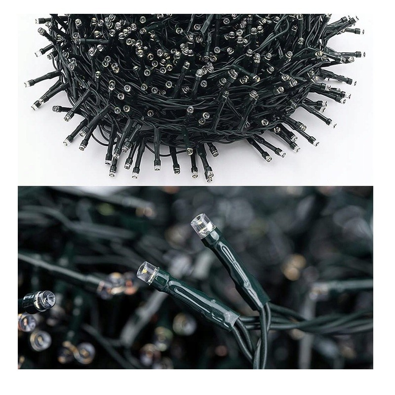 lampki świąteczne choinkowe białe ciepłe 500 led