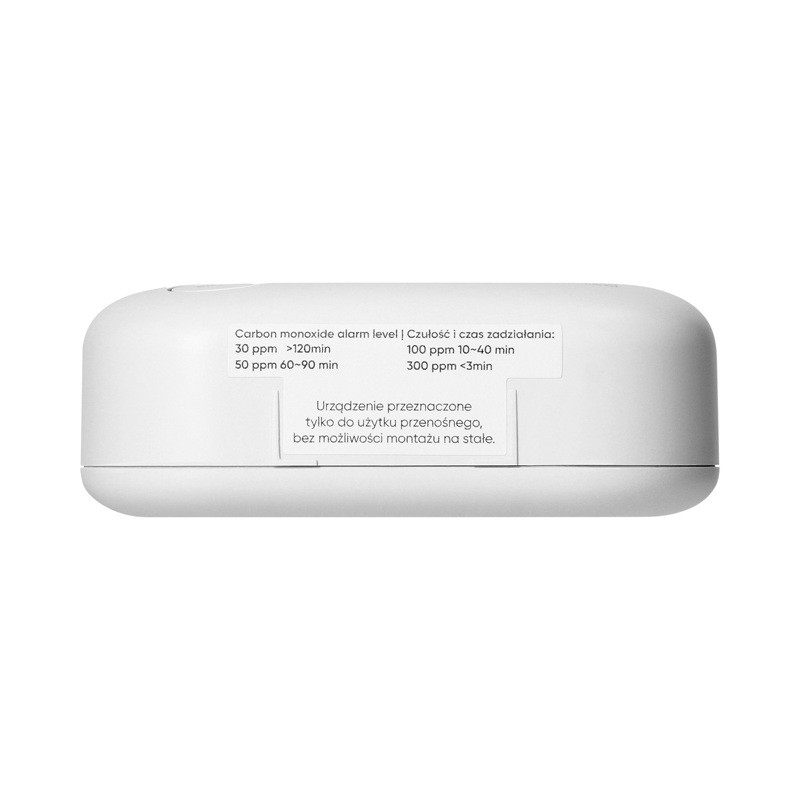 Czujnik tlenku węgla (czadu) bateryjny z przyciskiem TEST