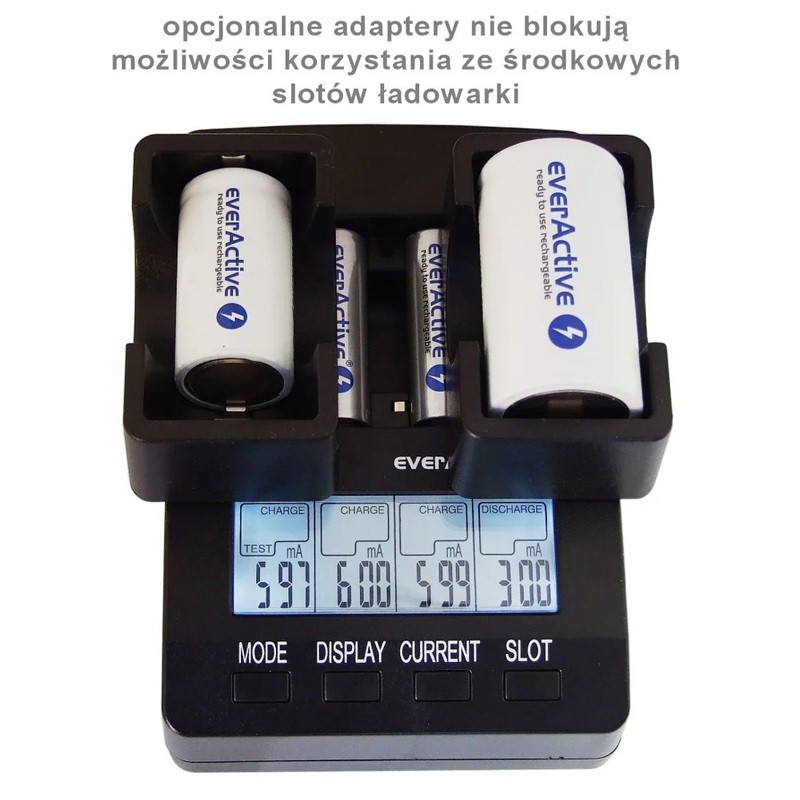 ładowarka R14, R20 przy użyciu adaptera