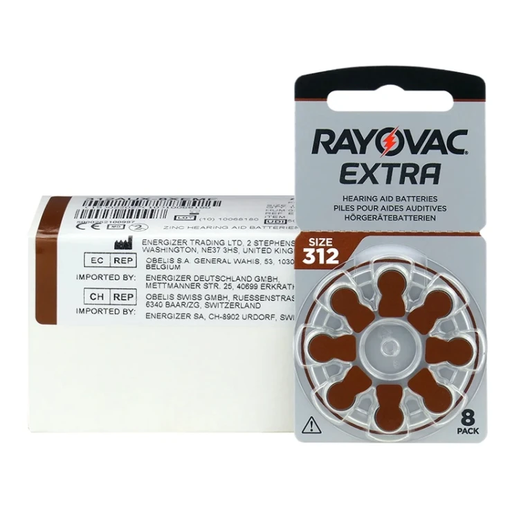 BATERIA do aparatów słuchowych size 312 blister 8szt