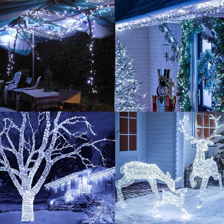 lampki białe zimne 300 Led