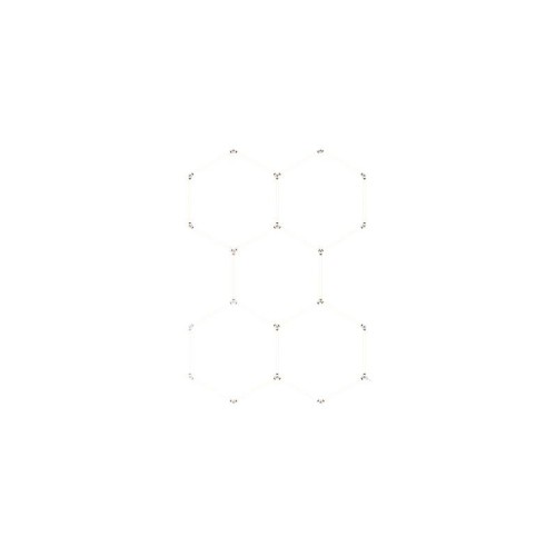 Zestaw 5 lamp LED HEXAGON 5S 192W 168x238cm 6500K 230V AC
