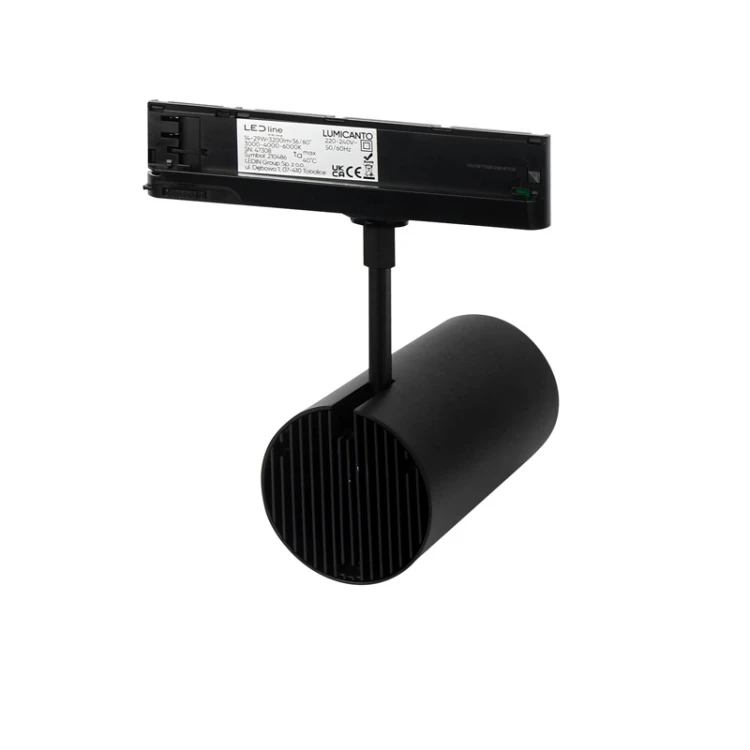 Lampa na szynoprzewód 14-29W CCT 36/60° czarna track light LUMICANTO PRIME