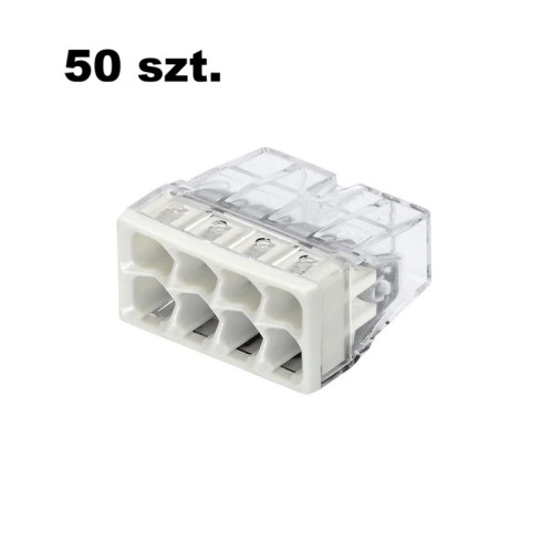Opakowanie szybkozłączek WAGO Compact 8 x 0,5-2,5 mm2 transparentna 2273-208-50x - 50 szt.