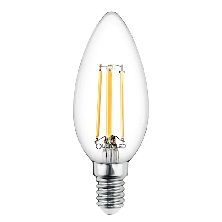 Żarówka LED E14 B35 2,2W świeczka Filament biała ciepła