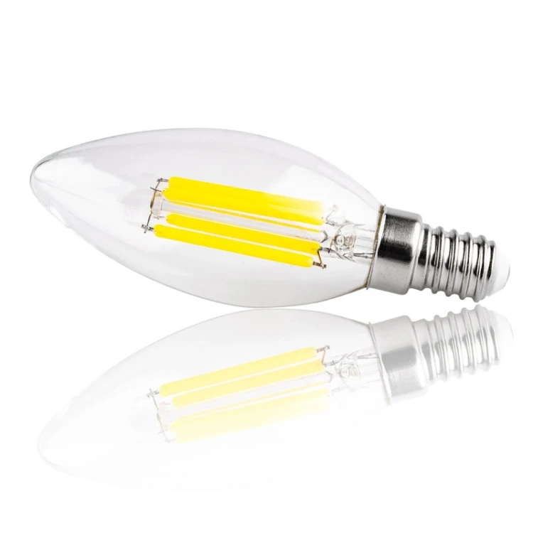 Żarówka LED E14 B35 2,2W świeczka Filament 2700K