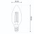 wymiary żarówki LED E14 B35 2,2W świeczka Filament biała ciepła