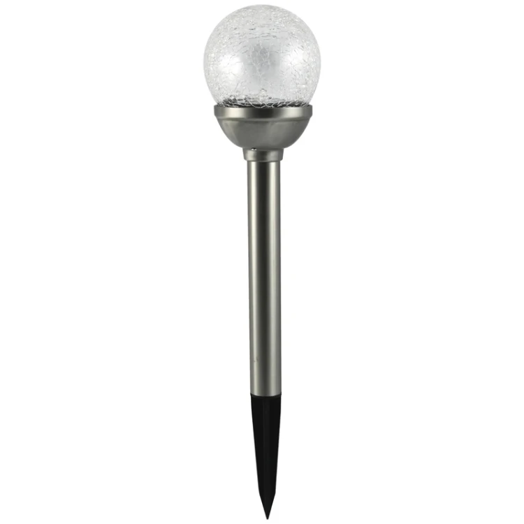 Lampa ogrodowa solarna wbijana RGB kula