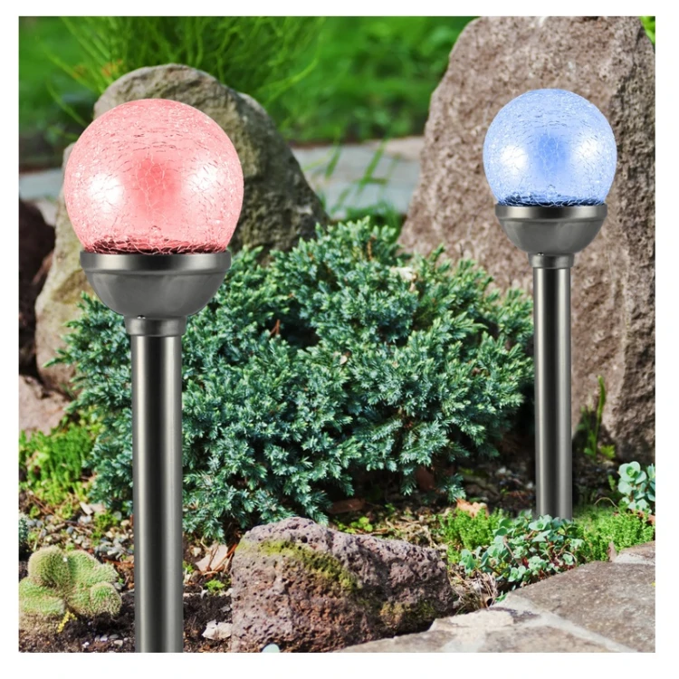 lampa wbijana RGB solarna