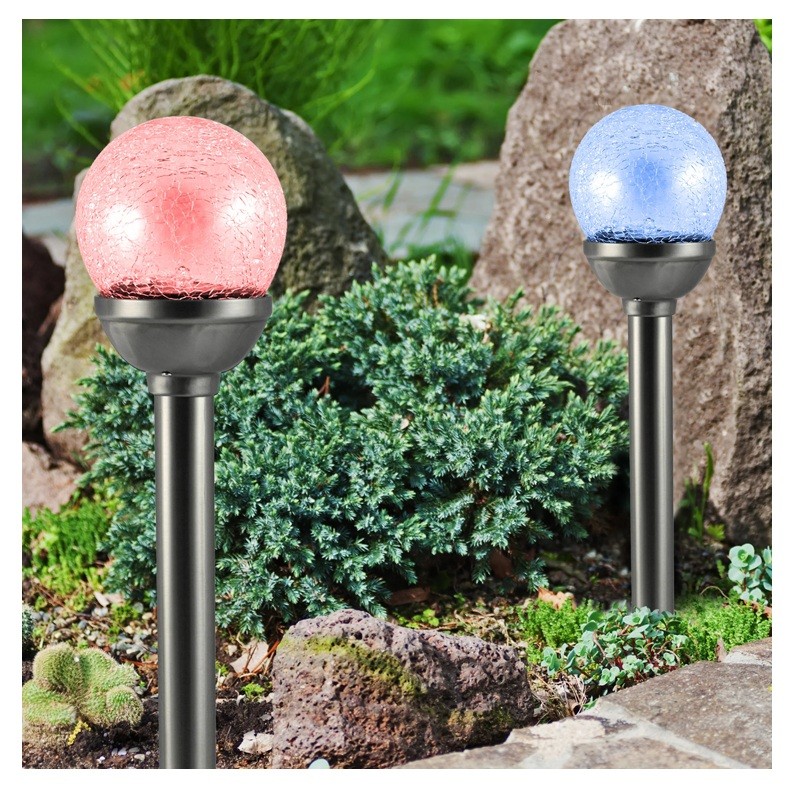 lampa wbijana RGB solarna