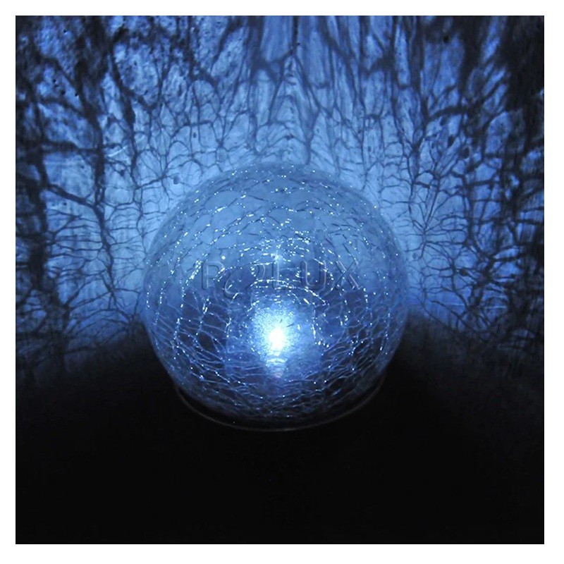 Lampa ogrodowa solarna wbijana RGB kula