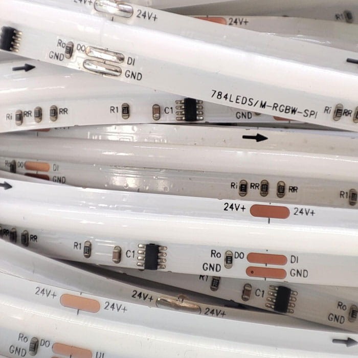 Taśma LED COB 784D RGBW 24V IP20 RGB + biała ciepła