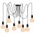 Lampa wisząca pająk ARANE 8 ramienna E27