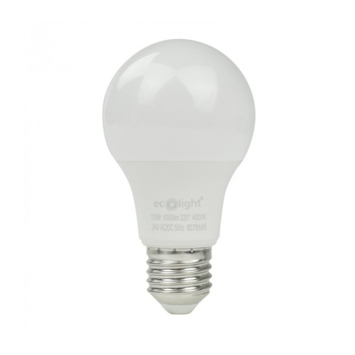 Żarówka LED E27 24V 10W neutralna 4000K 1000lm A60