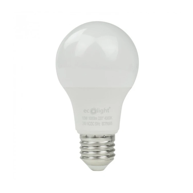 Żarówka LED E27 24V 10W neutralna 4000K 1000lm A60