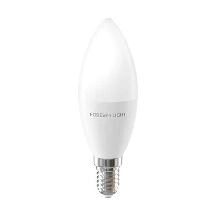 Żarówka LED E14 8,5W biała zimna świeczka C37