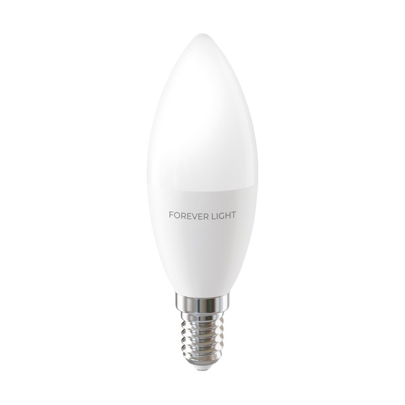 Żarówka LED E14 8,5W biała zimna świeczka C37