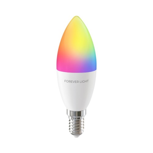 Żarówka RGB E14 5W neutralna świeczka C37