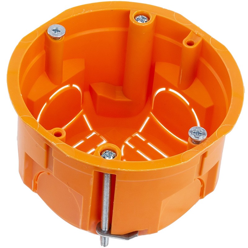 Puszka instalacyjna do nidy fi 60mm 68x46mm IP30 podtynkowa z wkrętami